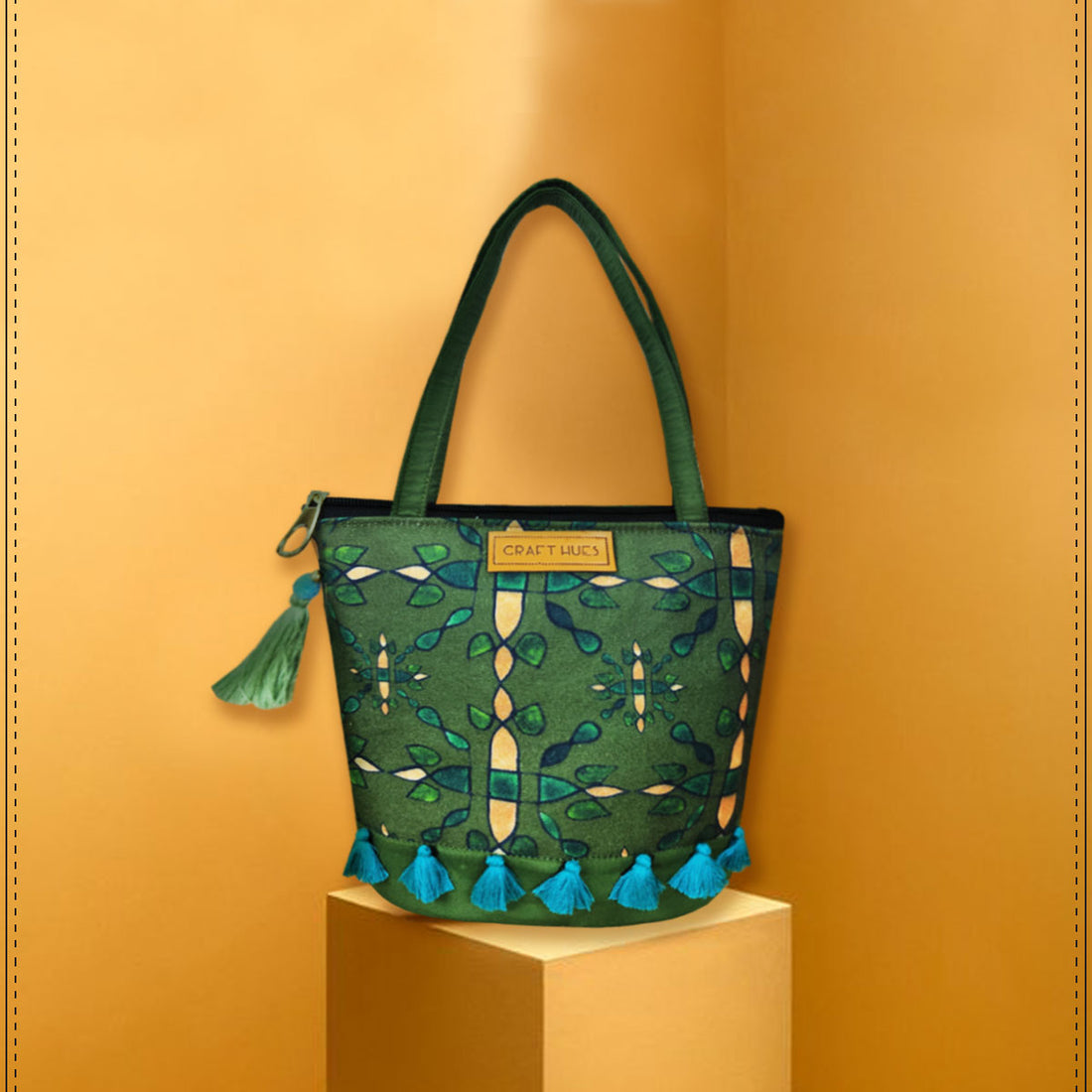 Green Chakra Bucket Bag