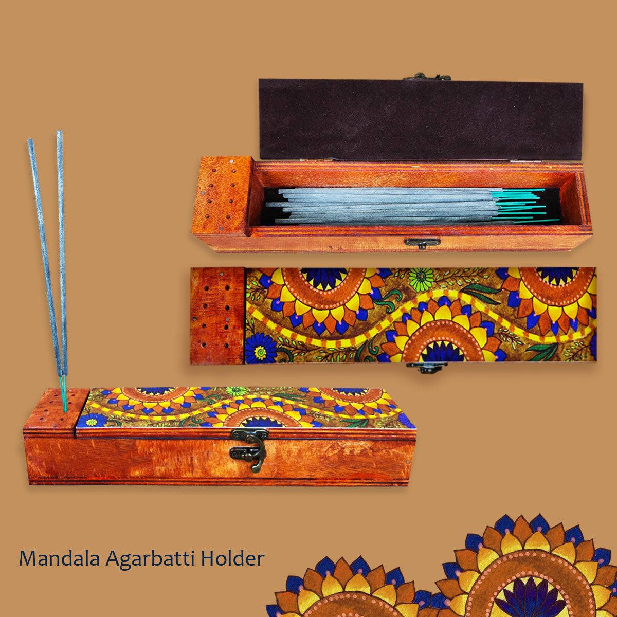 Mandala Agarbatti Stand & Storage Box