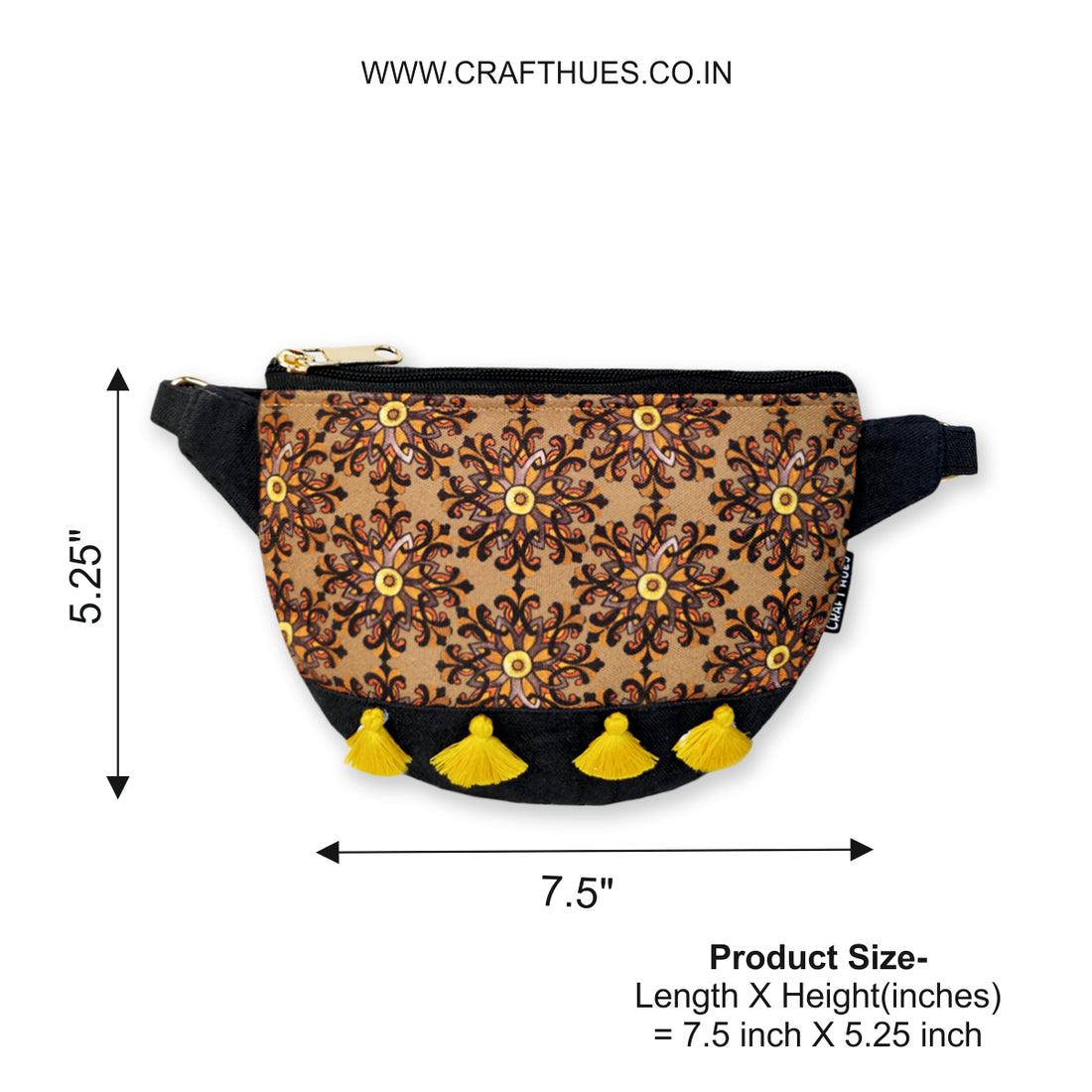 Fanny Pack/Coin Pouch Combo- Mustard Knot