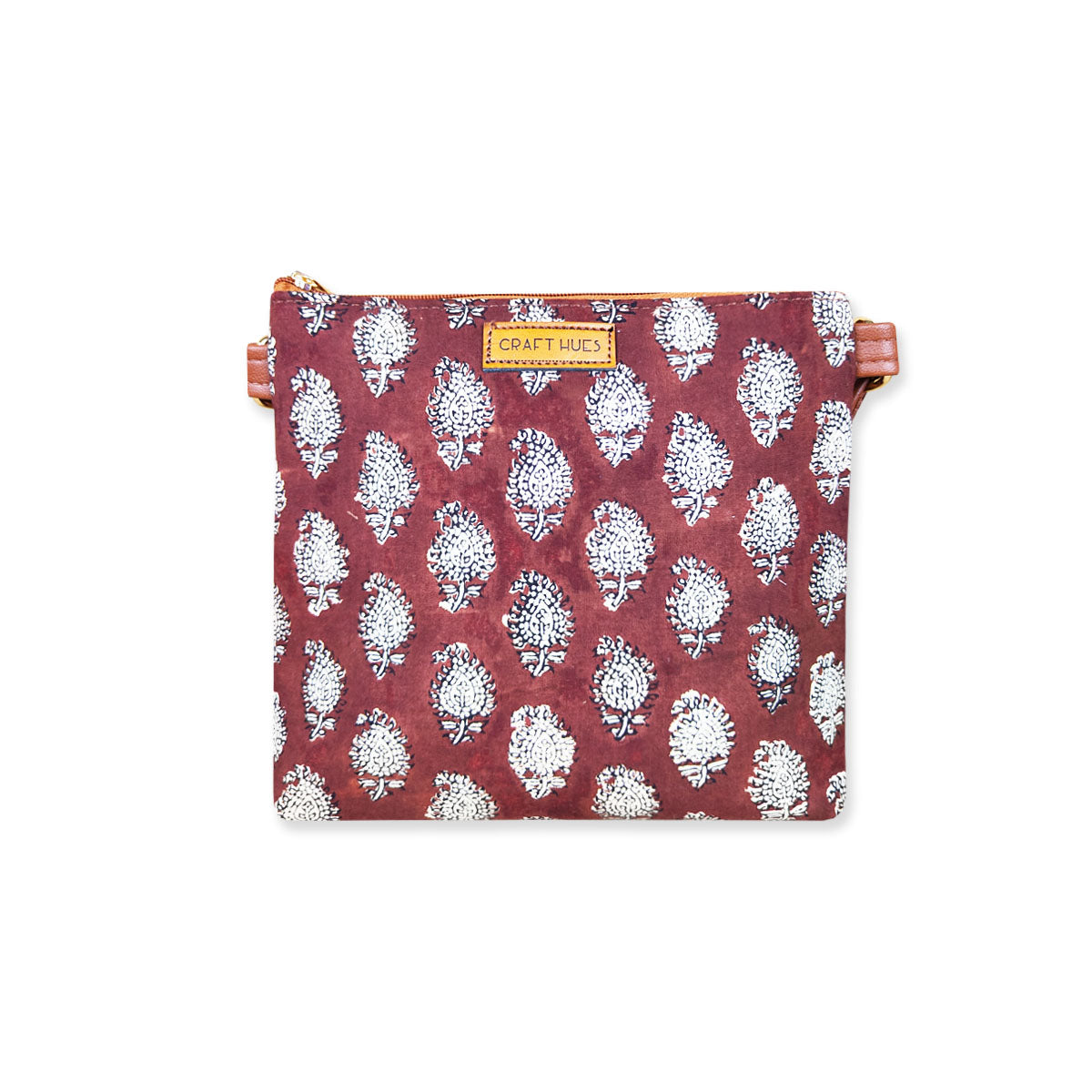 White Leaf Sling Bag