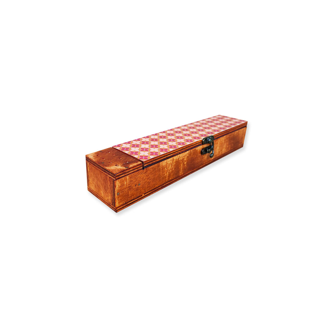 Pink Flowers Agarbatti Stand & Storage Box