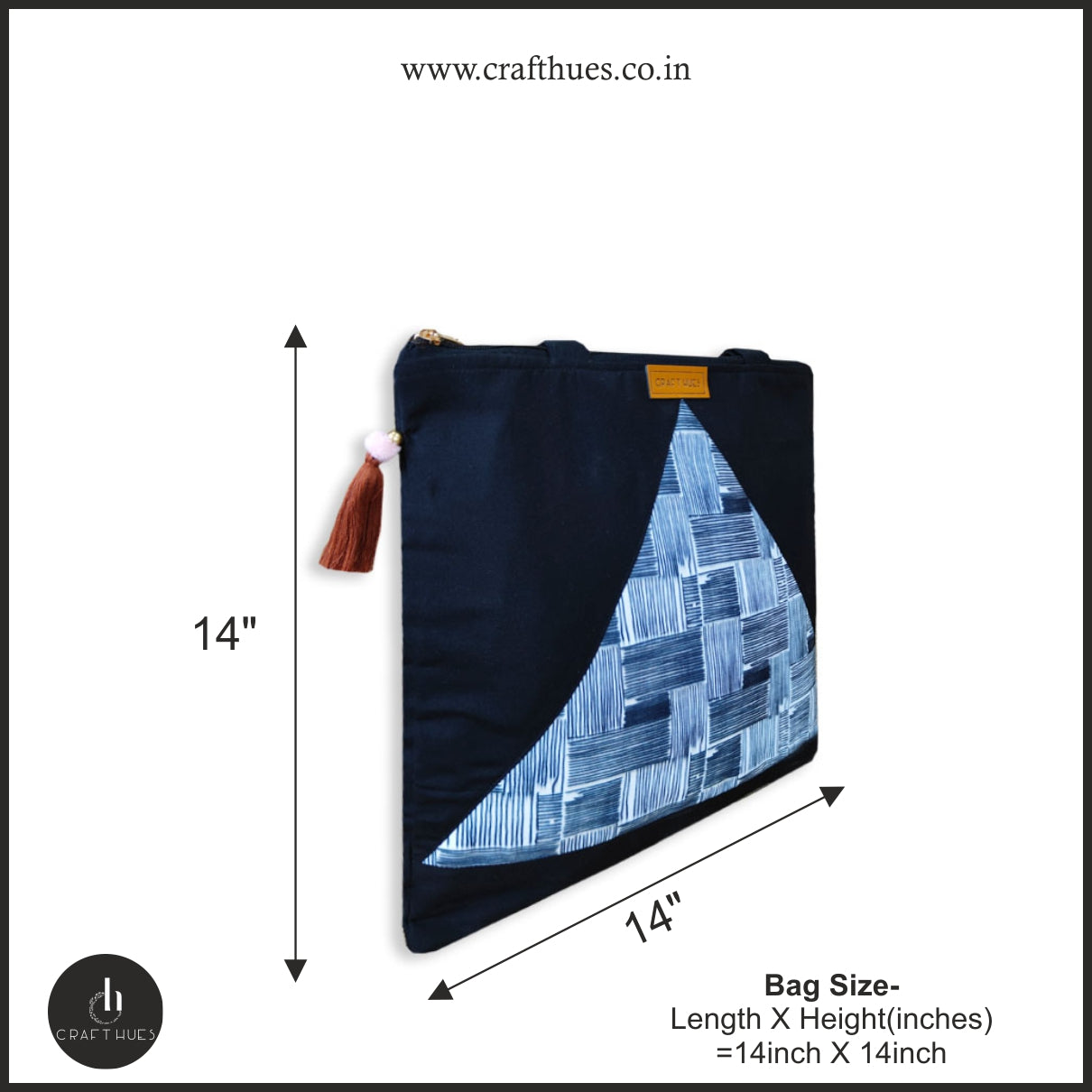 Scribble Canvas Tote/Pouch Combo