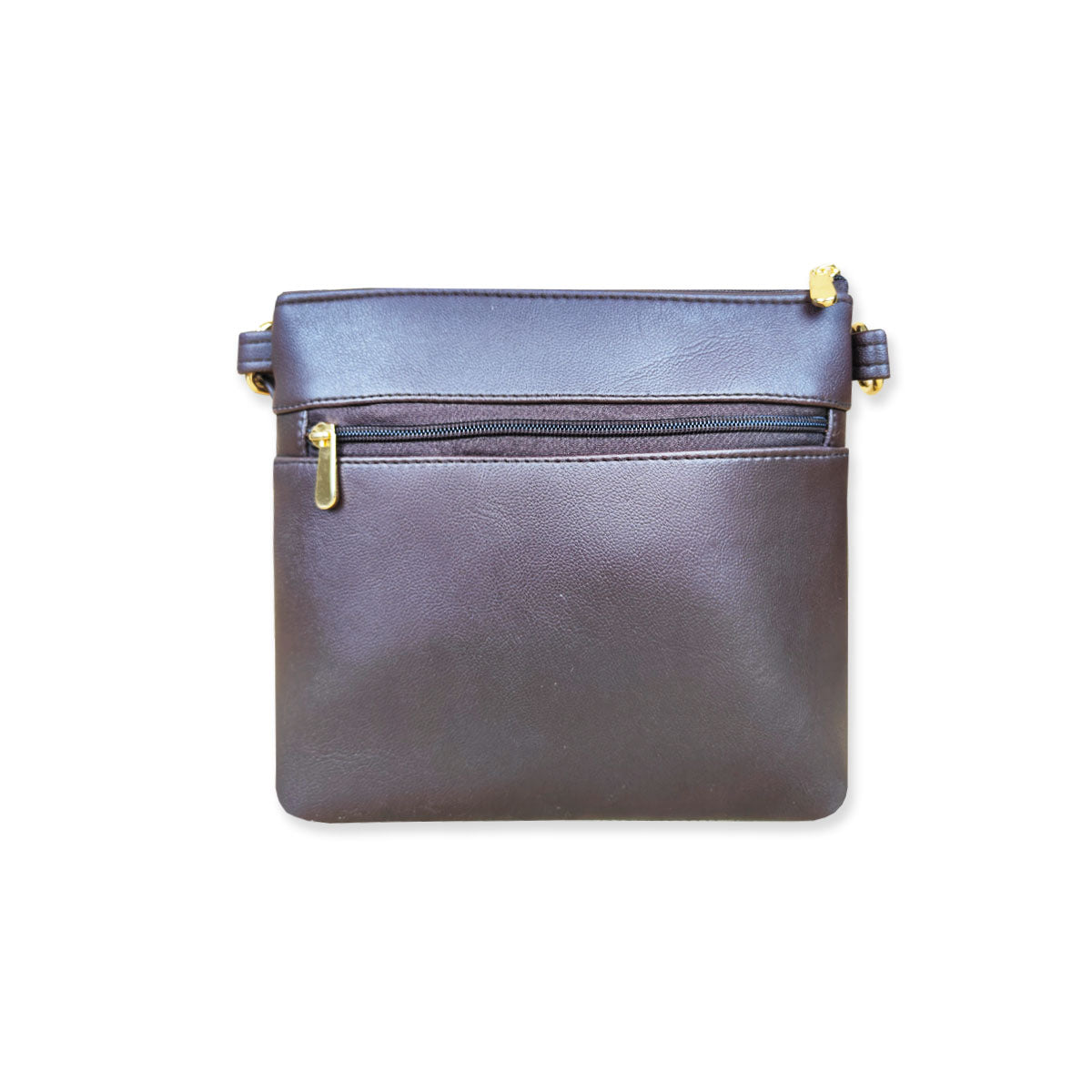 Maroon Triangles Sling Bag