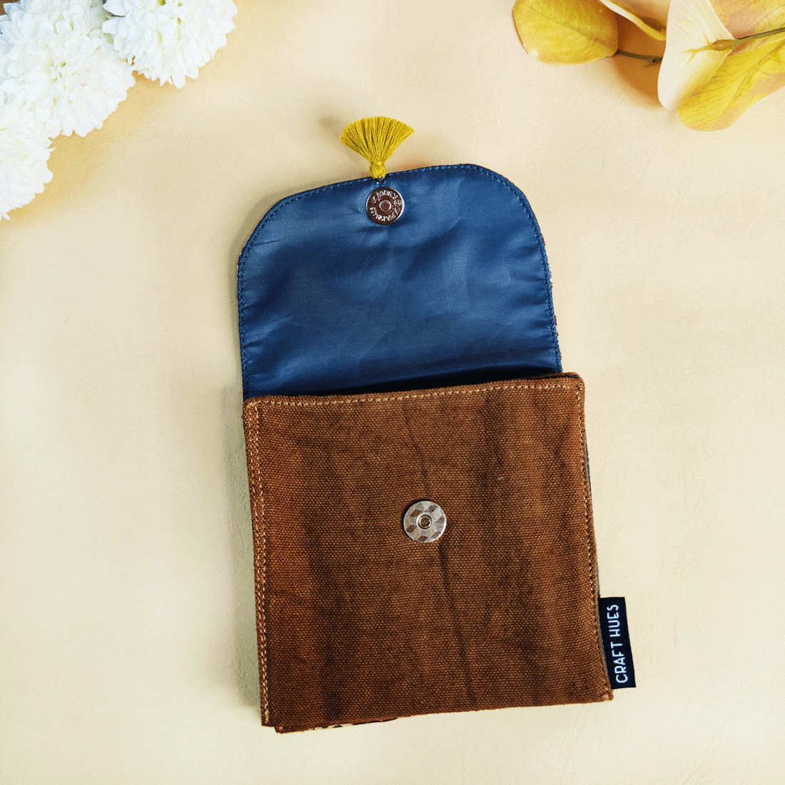 5 COMPARTMENT MINI WALLET-GREEN MAROON SUZANI