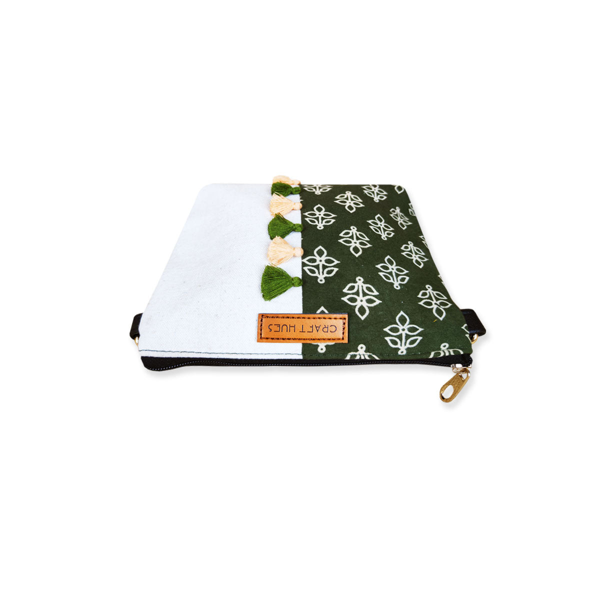 Green Leaves Tiles Sling/Pouch Bag Combo