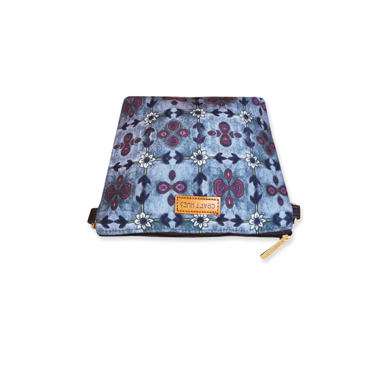 Grey Mughal Floral Sling Bag