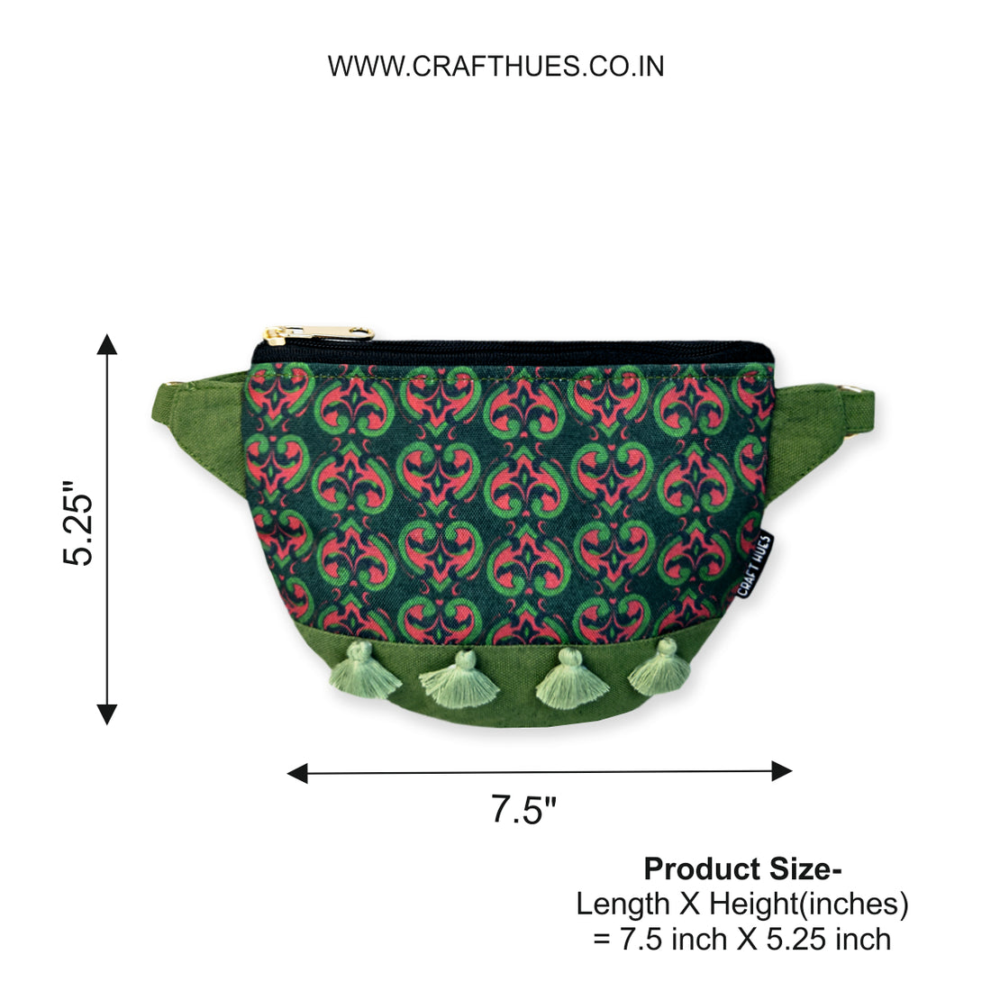 Fanny Pack/Coin Pouch Combo- Green Knot