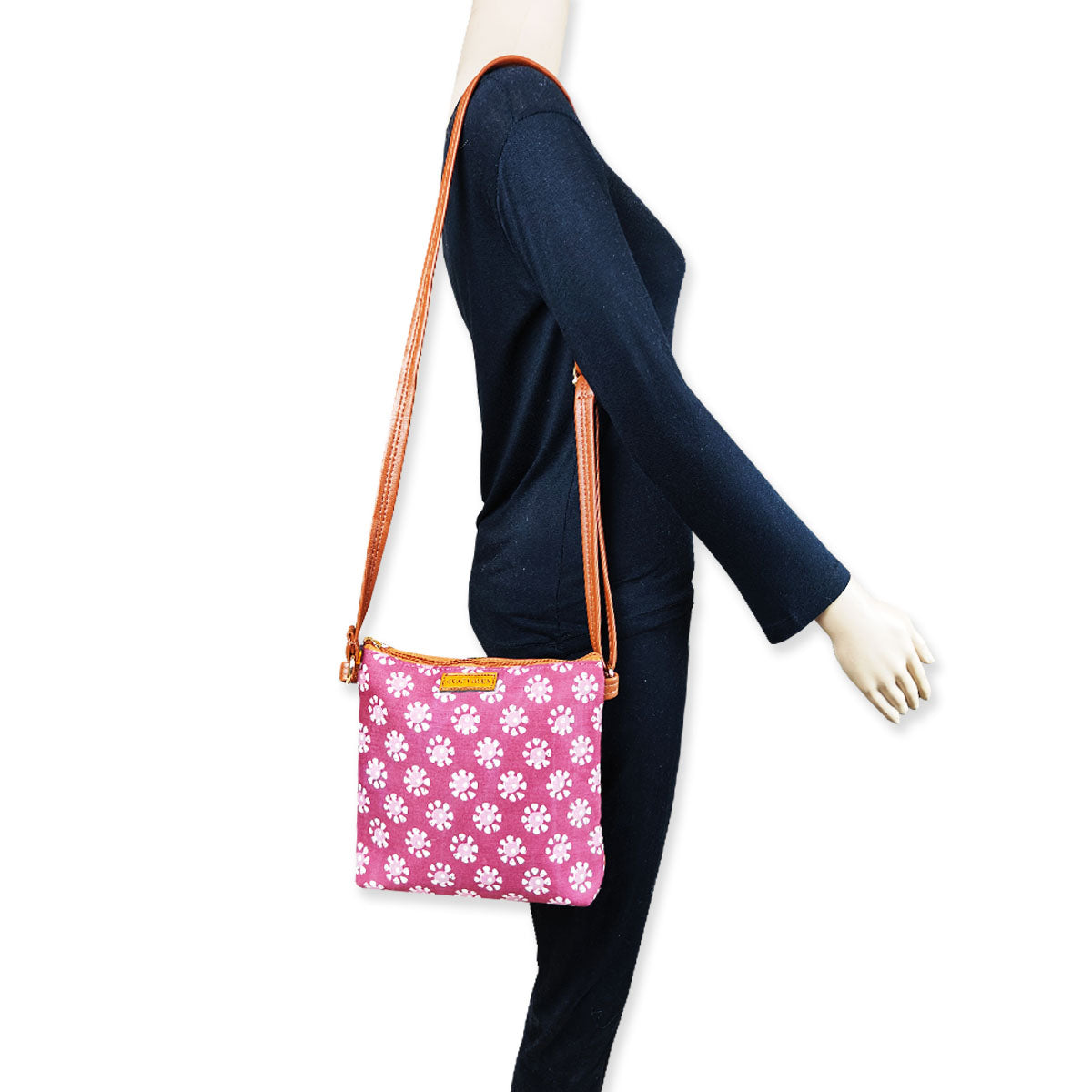 White Floral Sling Bag