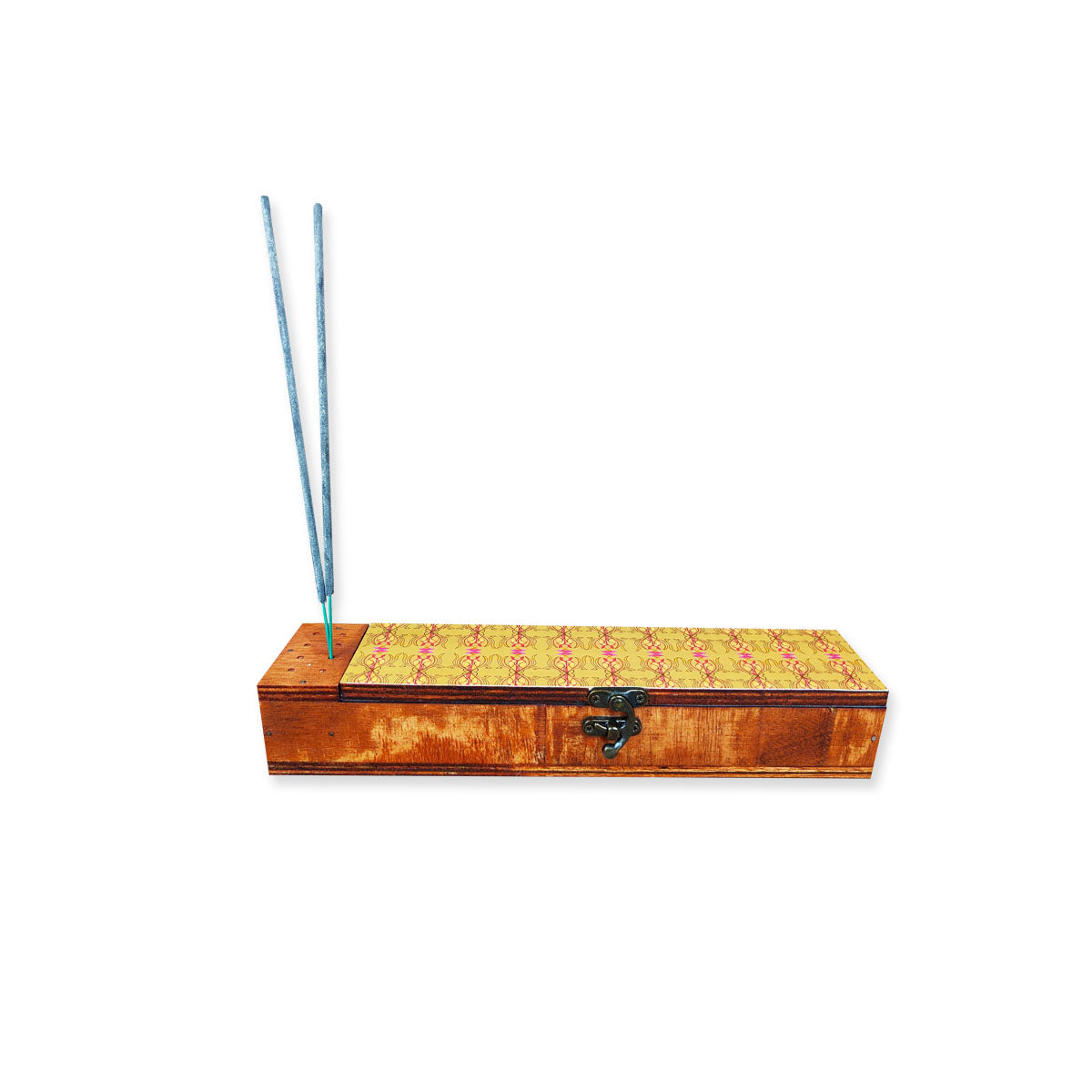 Mustard Agarbatti Stand & Storage Box
