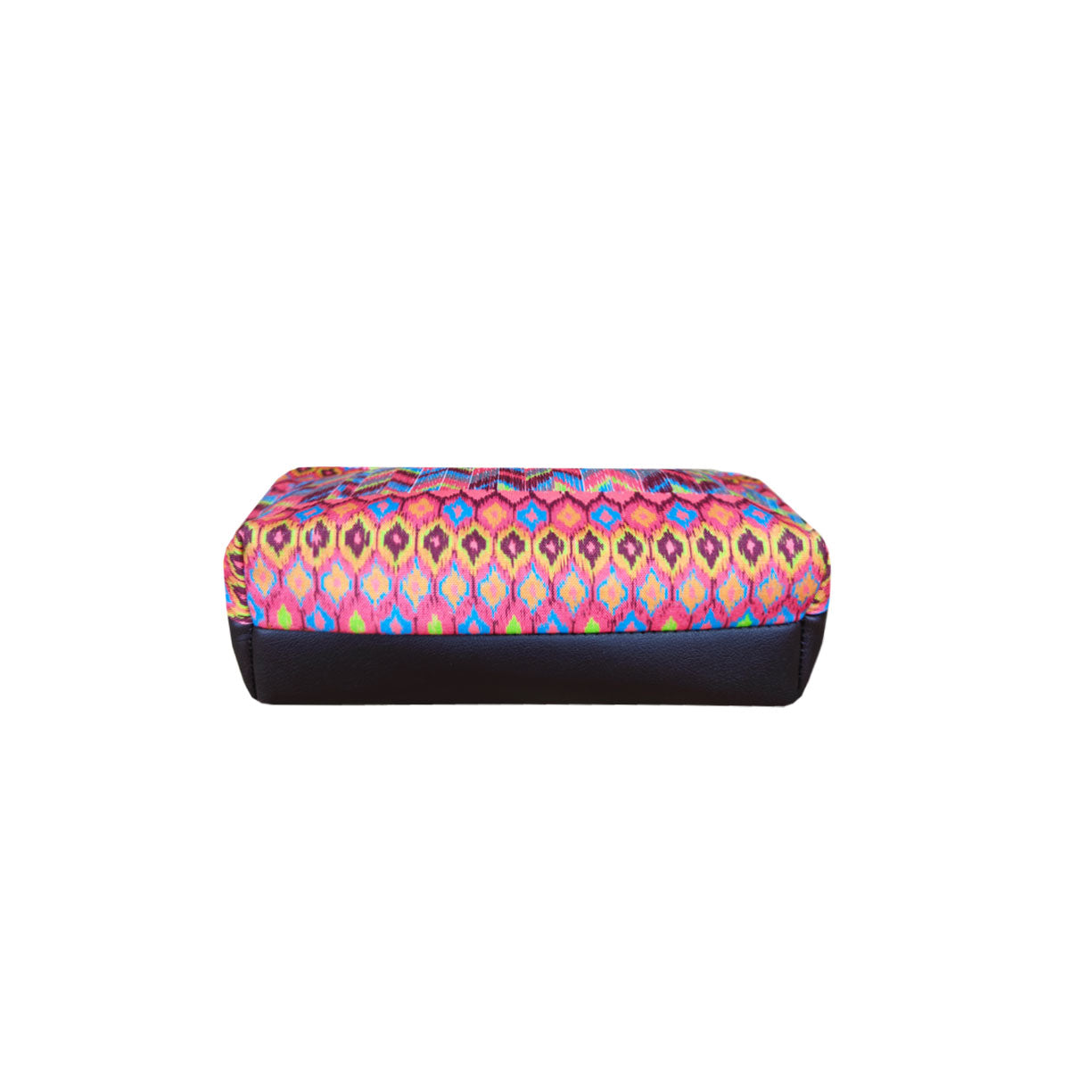 Brown Ikkat Baguette with Pouch