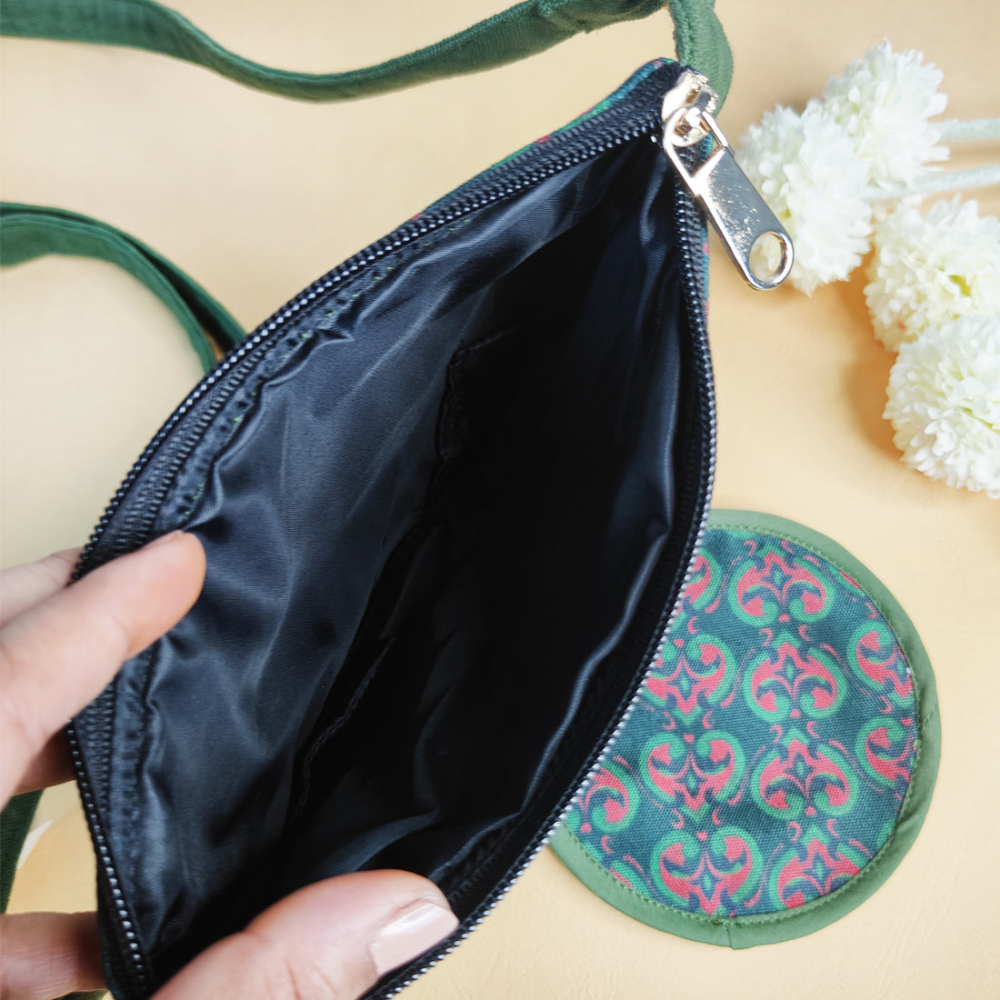 Fanny Pack/Coin Pouch Combo- Green Knot