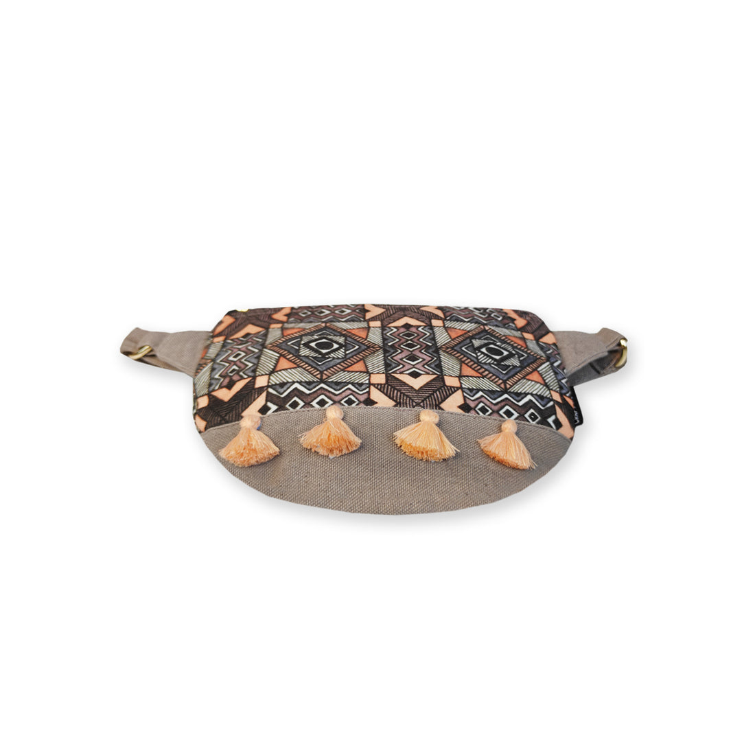Fanny Pack/Coin Pouch Combo- Grey Madhubani
