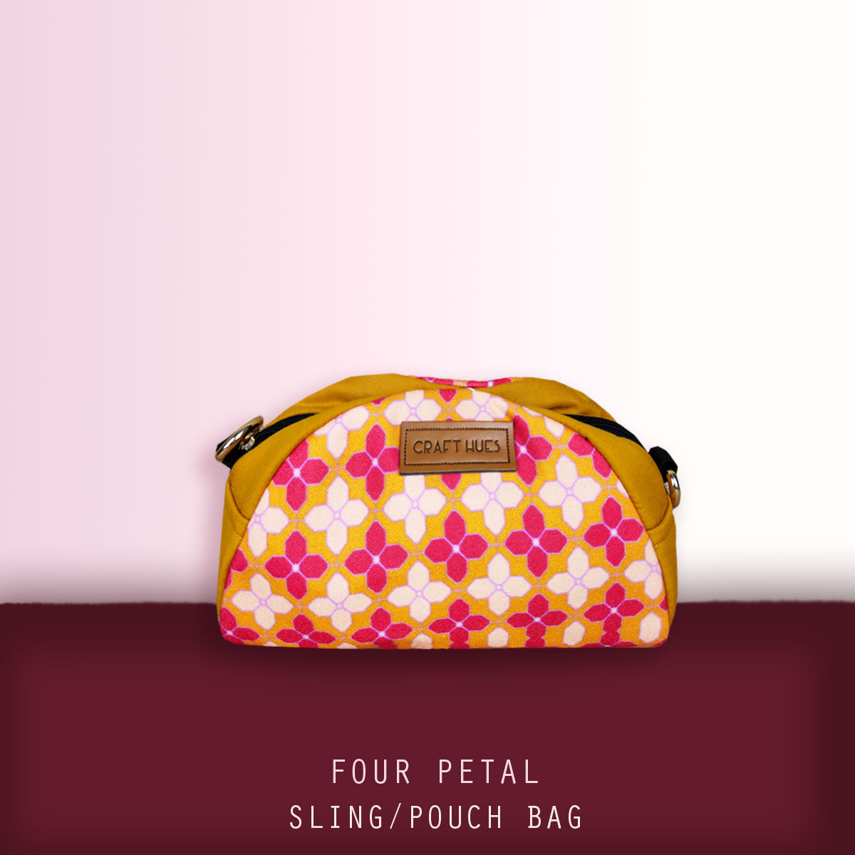 Four Petal Pouch with Sling