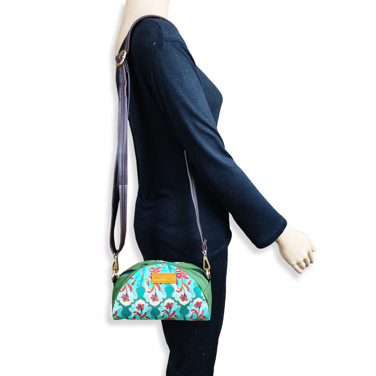 Green Door Pouch with Sling