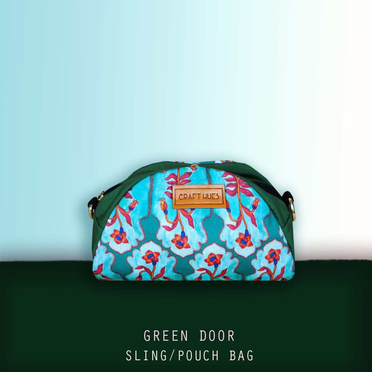 Green Door Pouch with Sling