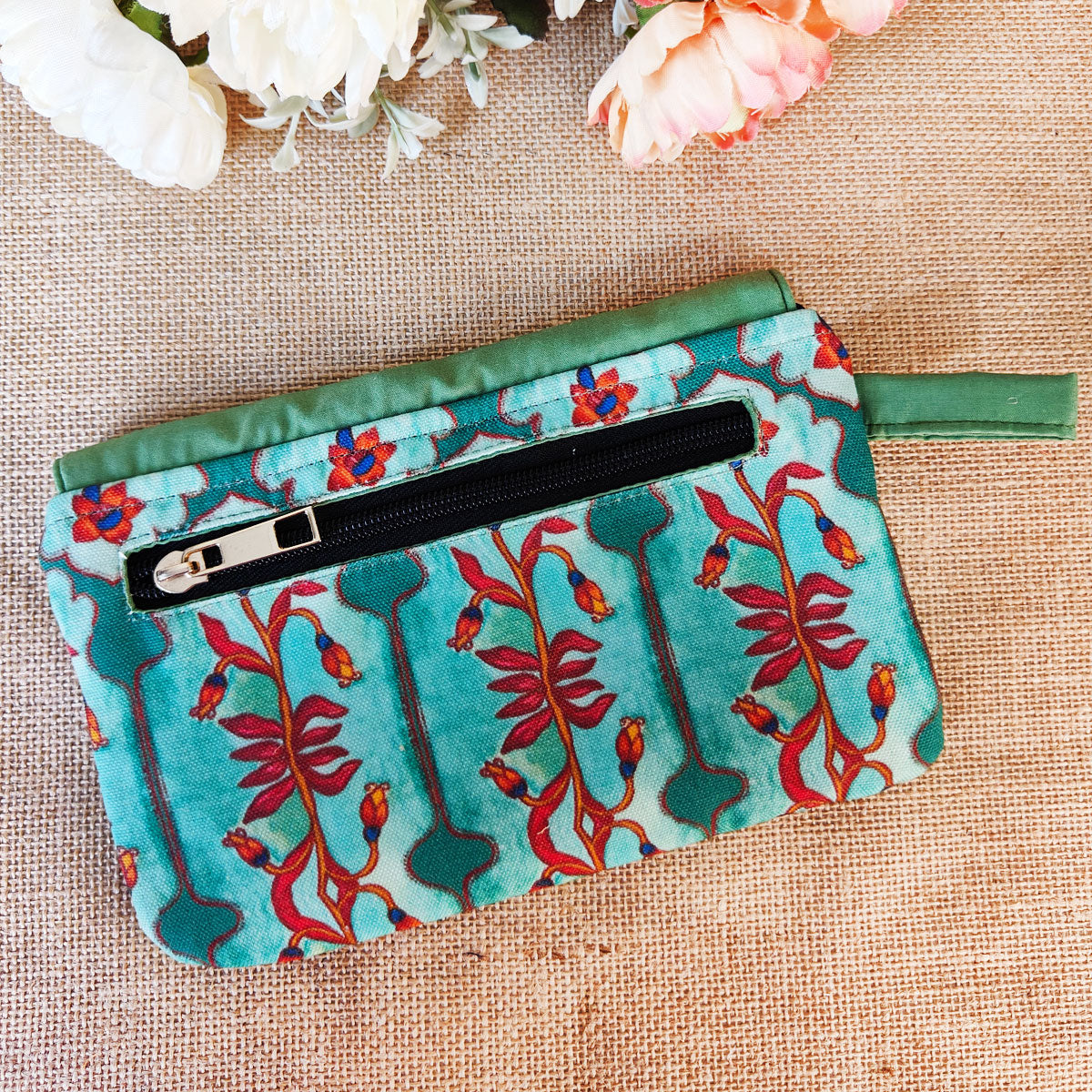 Orange-Green Aztec Wallet Combo