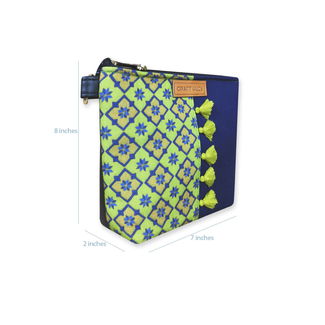 Green Kites Half Print Sling/Pouch Bag Combo