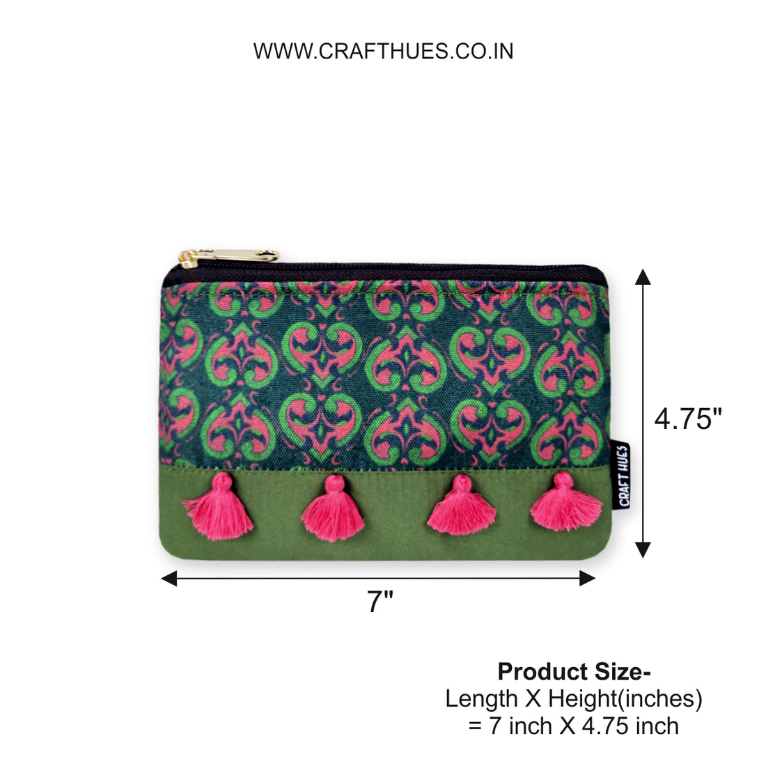 Box Sling Pouch Combo- Green Knot