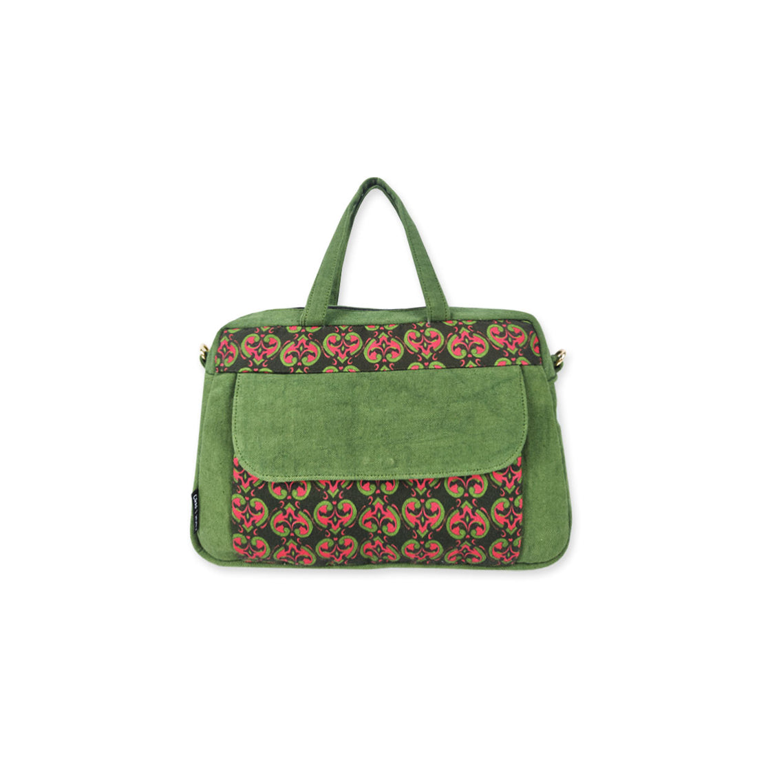 Box Sling Pouch Combo- Green Knot