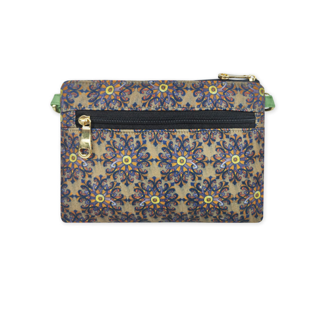 Front Flap Sling Bag- Green Knot