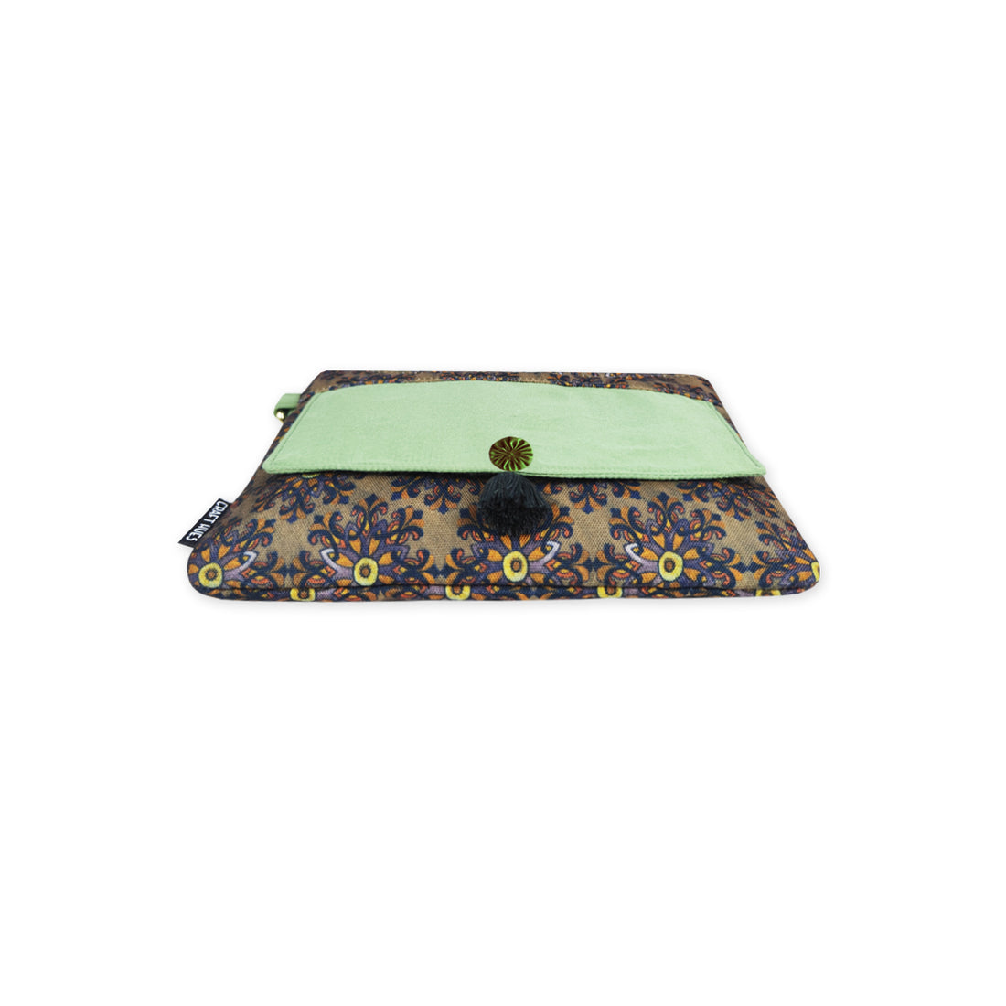 Front Flap Sling Bag- Green Knot
