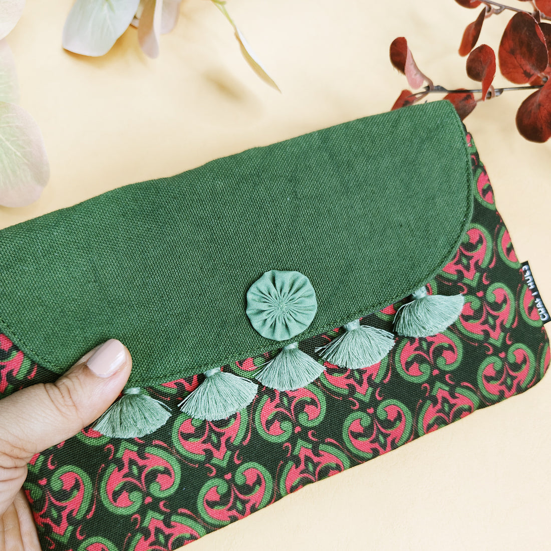 Tassel Wallet Combo-Red-Green