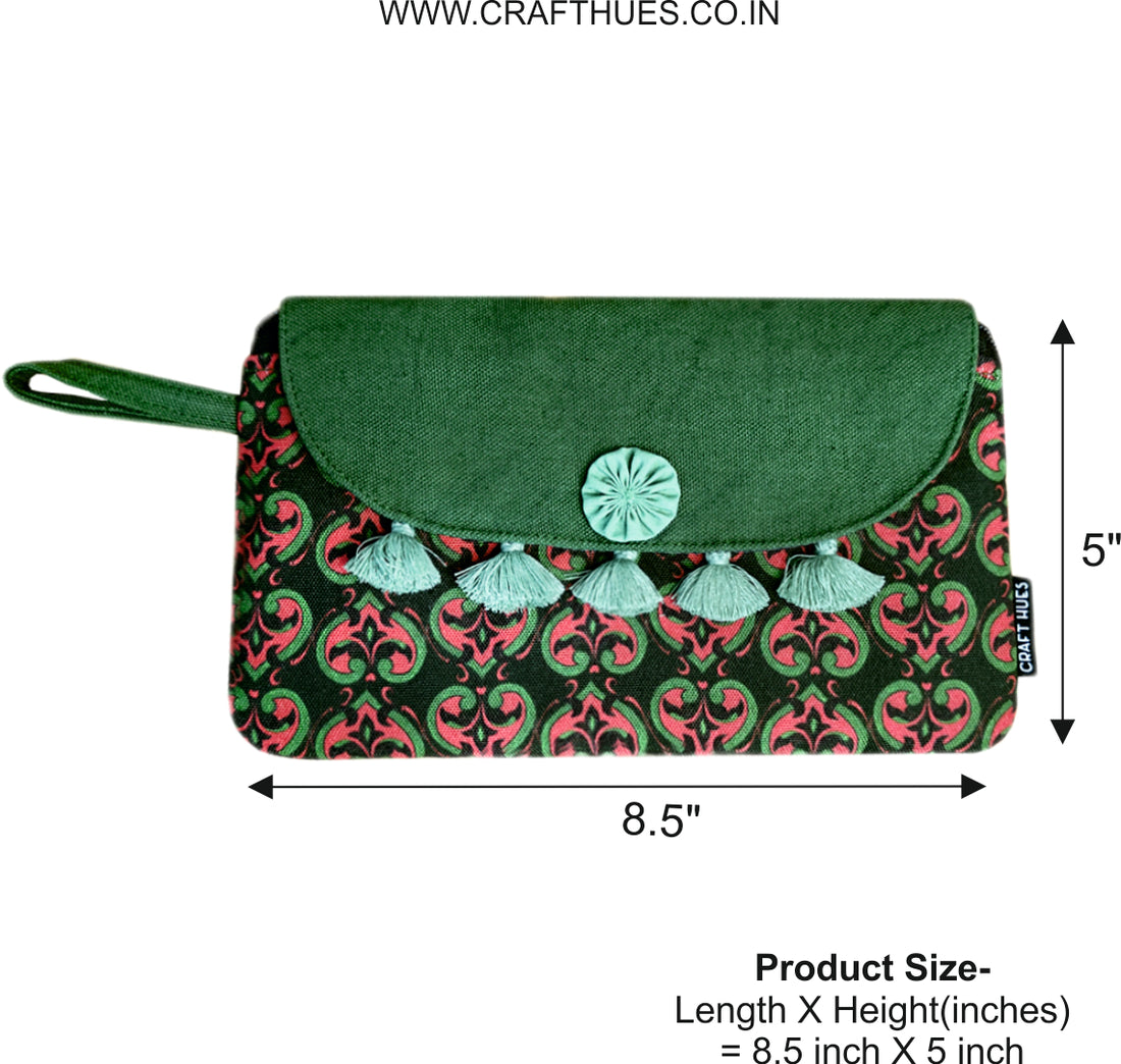 Tassel Wallet Combo-Red-Green