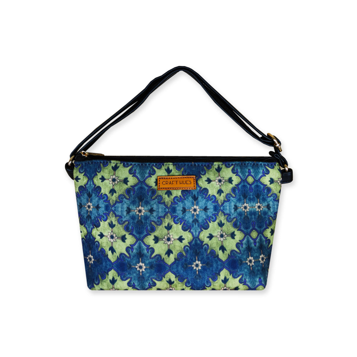 Green Mughal Baguette with Pouch