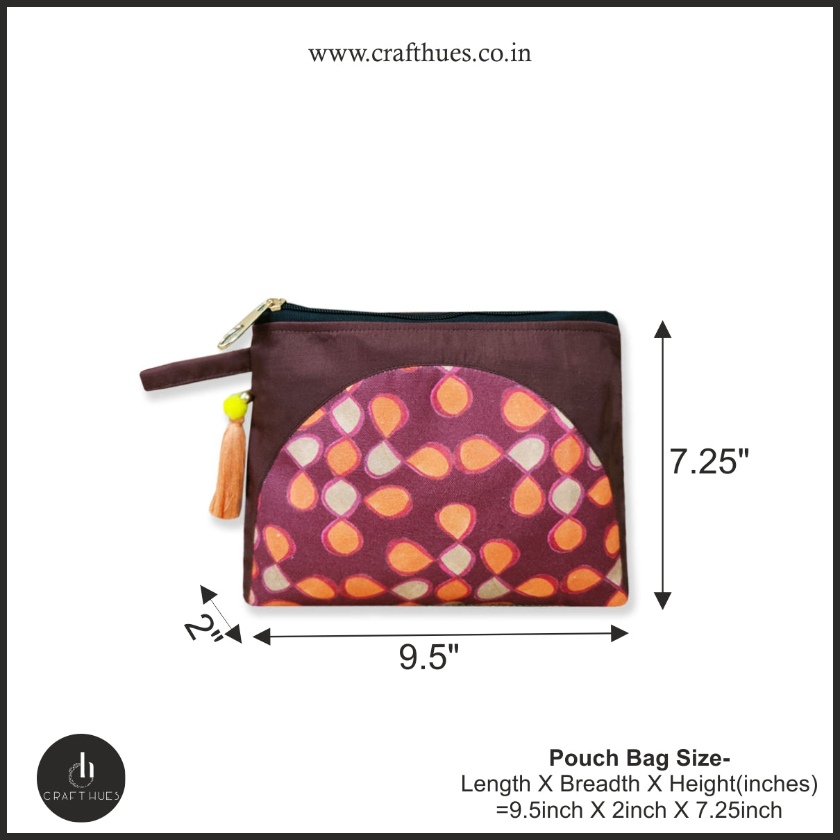 Orange Kollam Tote/Pouch Combo
