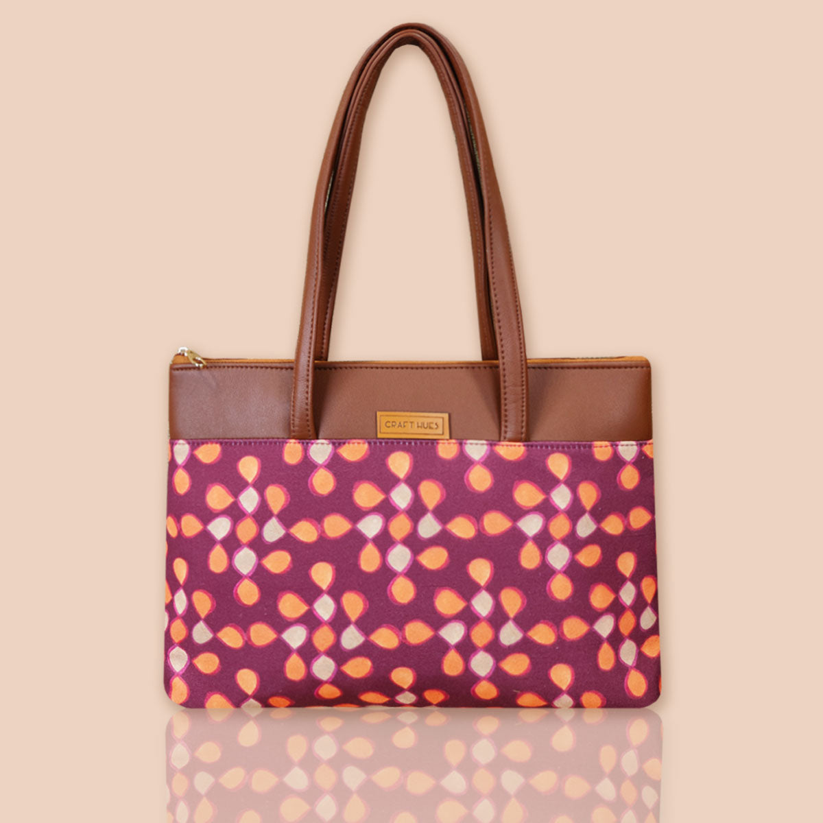 Orange Kollam Tote/Pouch Combo