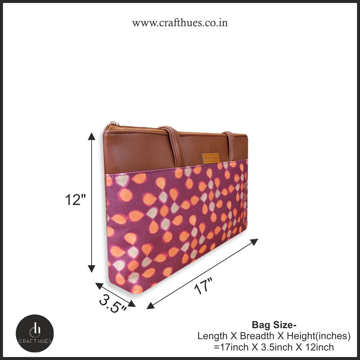 Orange Kollam Tote/Pouch Combo