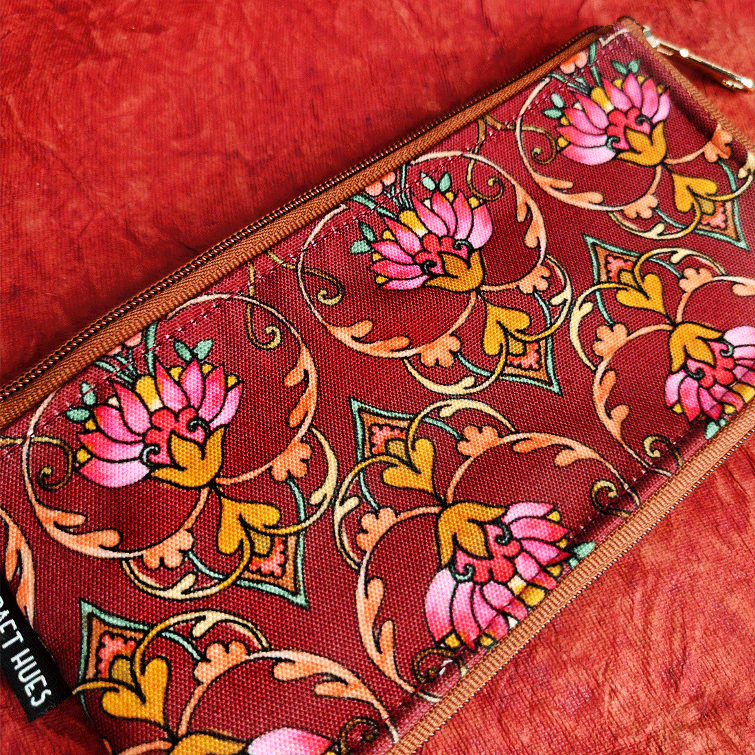 Dual-Zip Maroon Persian Garden