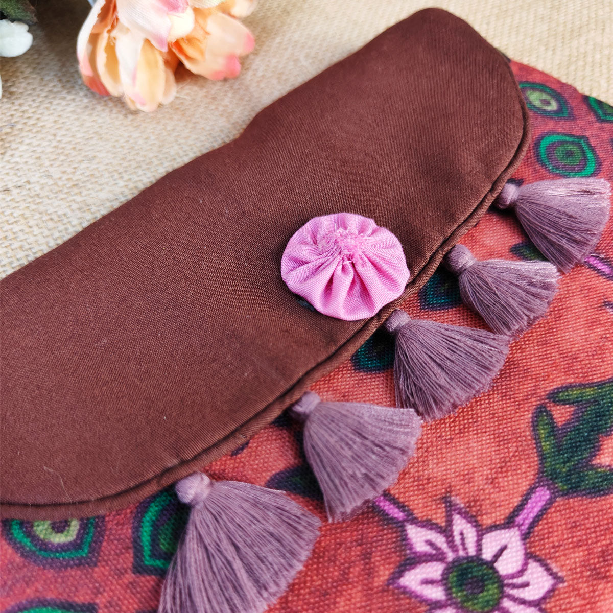 Green-Maroon Mughal Wallet Combo