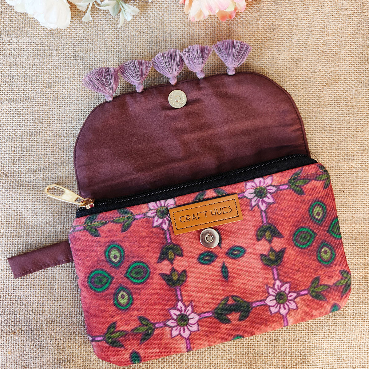 Green-Maroon Mughal Wallet Combo