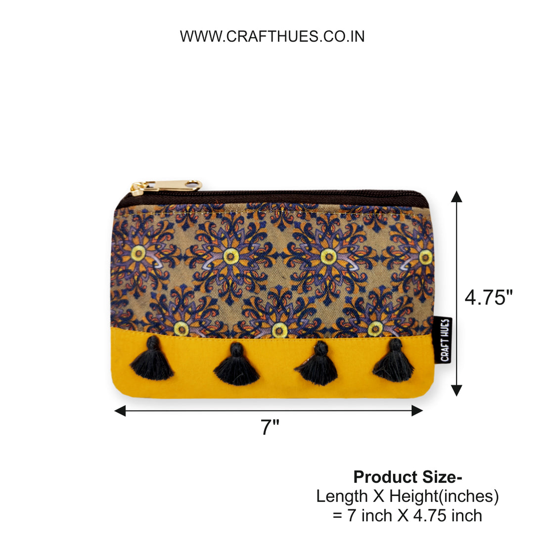 Box Sling Pouch Combo- Mustard Knot