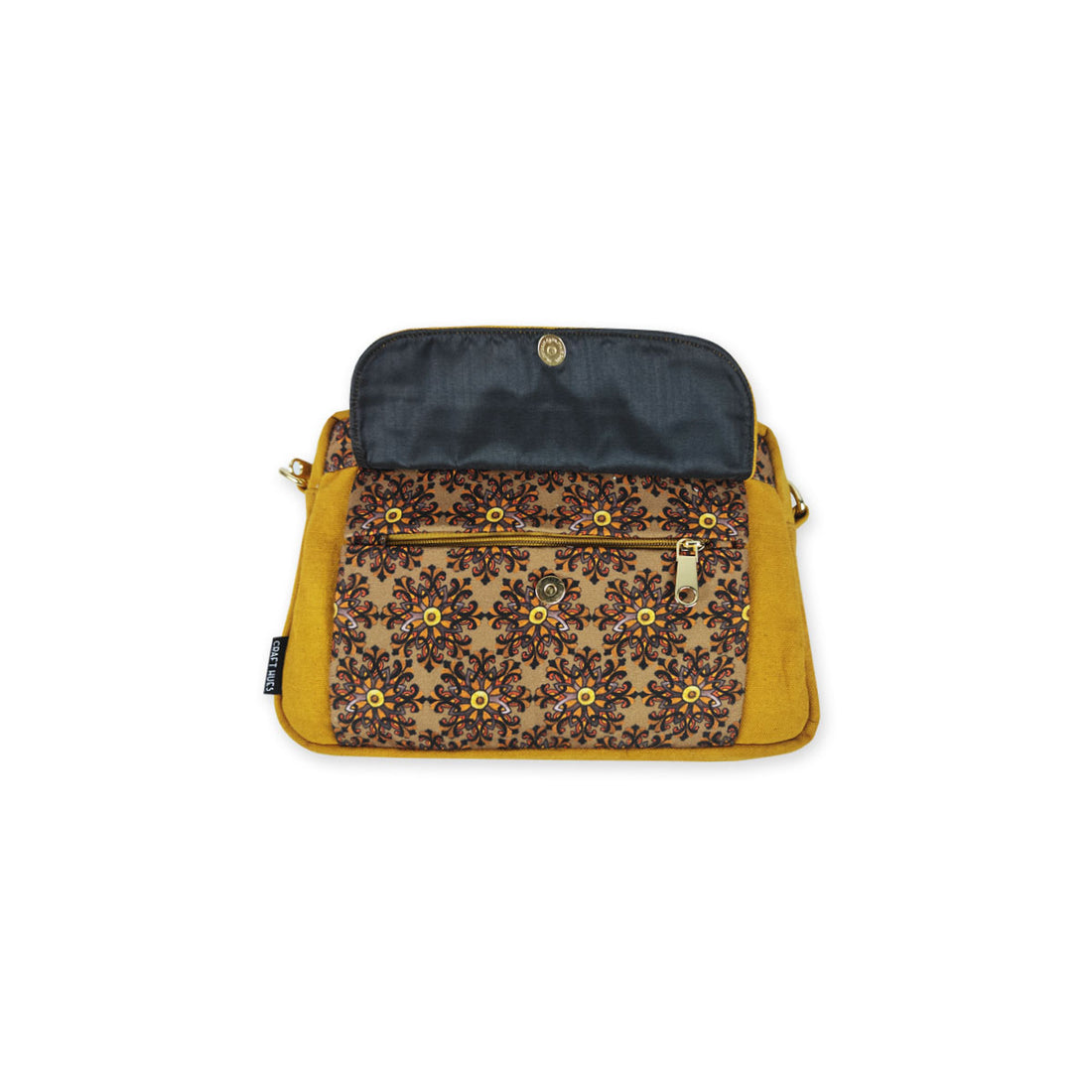 Box Sling Pouch Combo- Mustard Knot