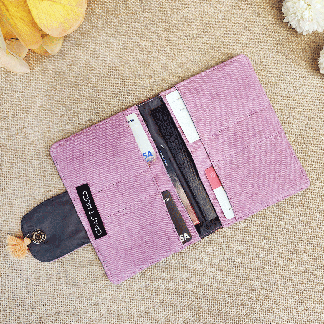 Passport Case- Pink Aztec