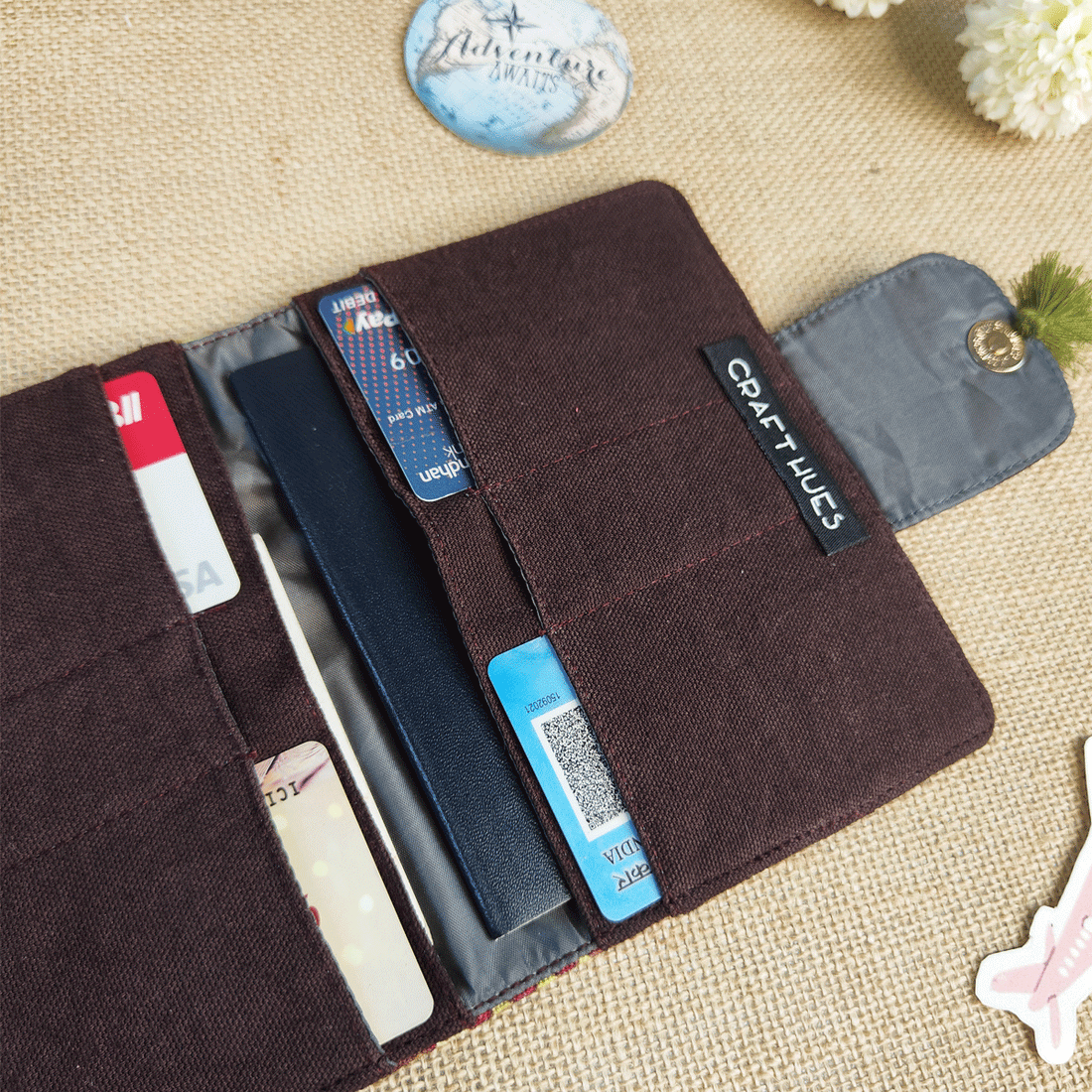 Passport Case- Pink Knot