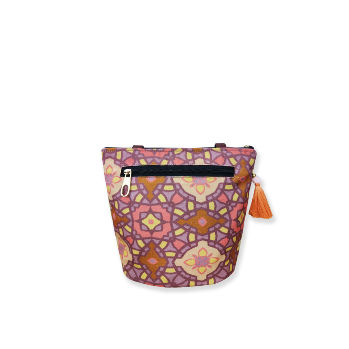 Peach Mughal Bucket Bag