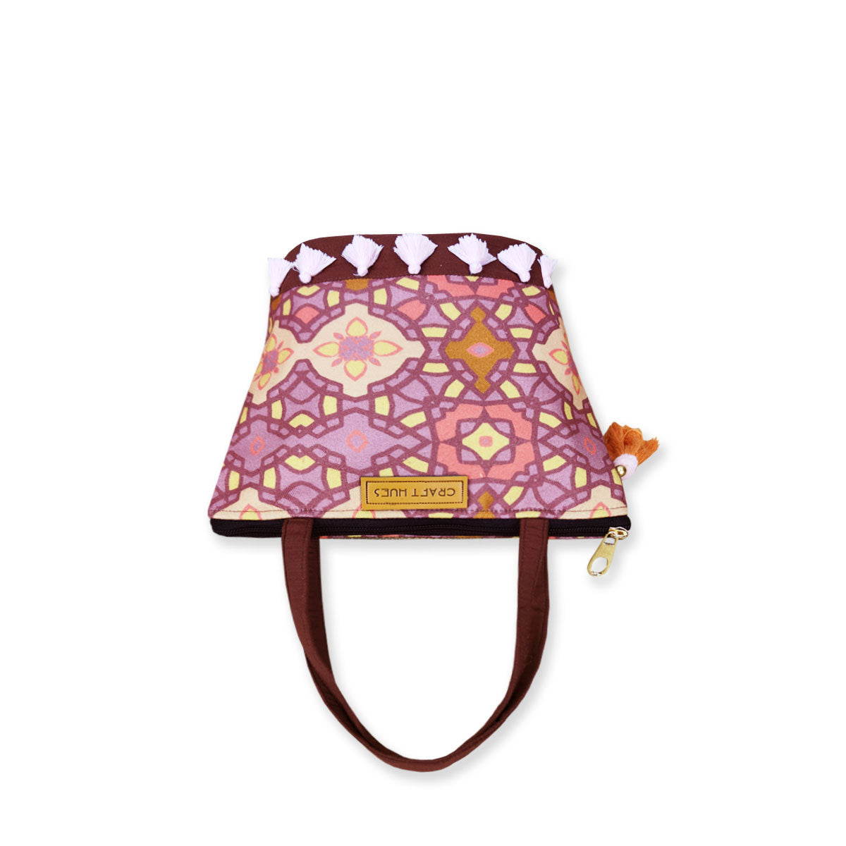 Peach Mughal Bucket Bag