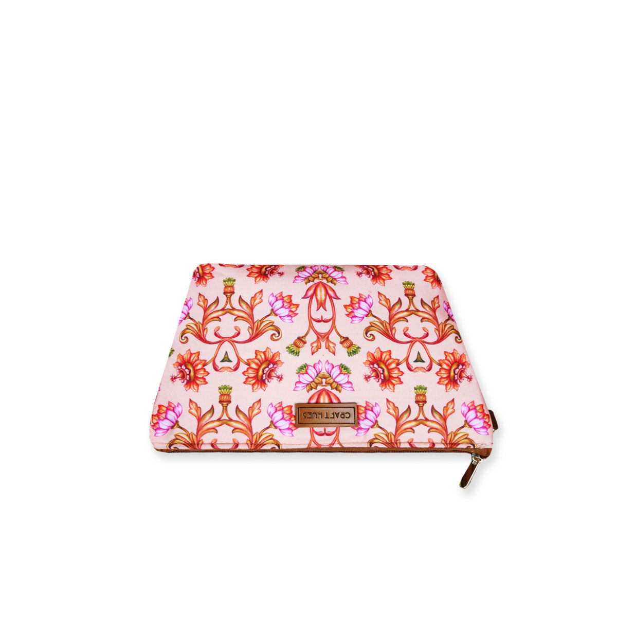 Peach Mughal Baguette with Pouch