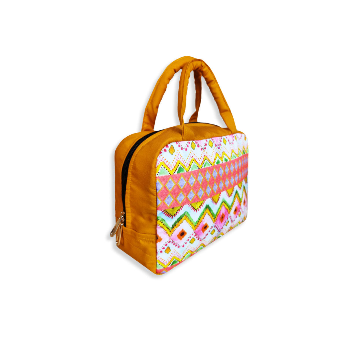 Pink Ikkat Lunch Bag