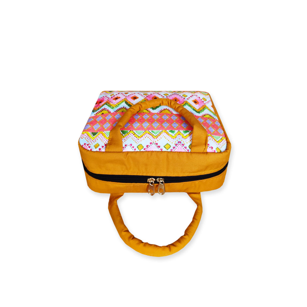 Pink Ikkat Lunch Bag