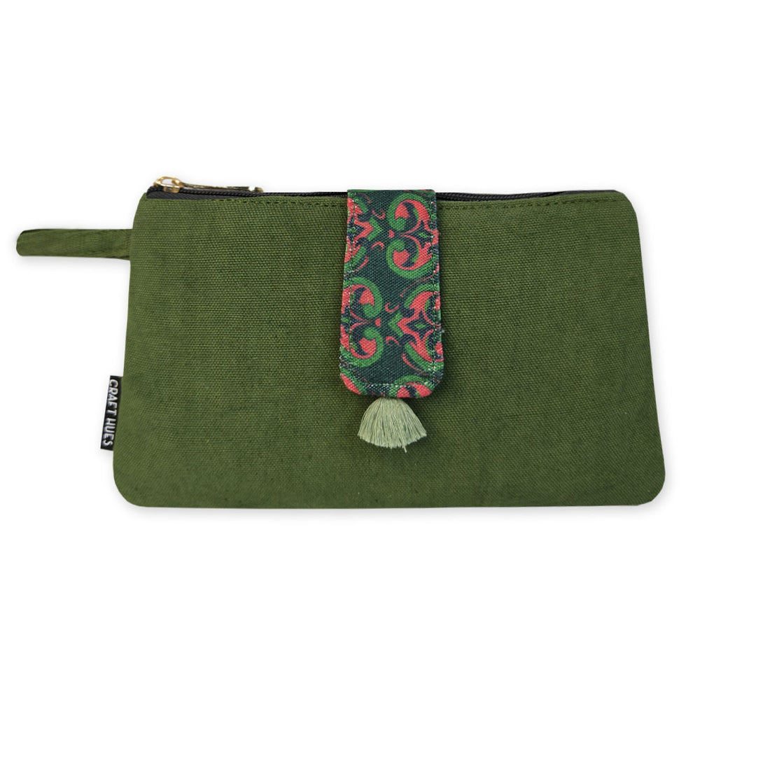 Long Plain Wallet - Olive Green