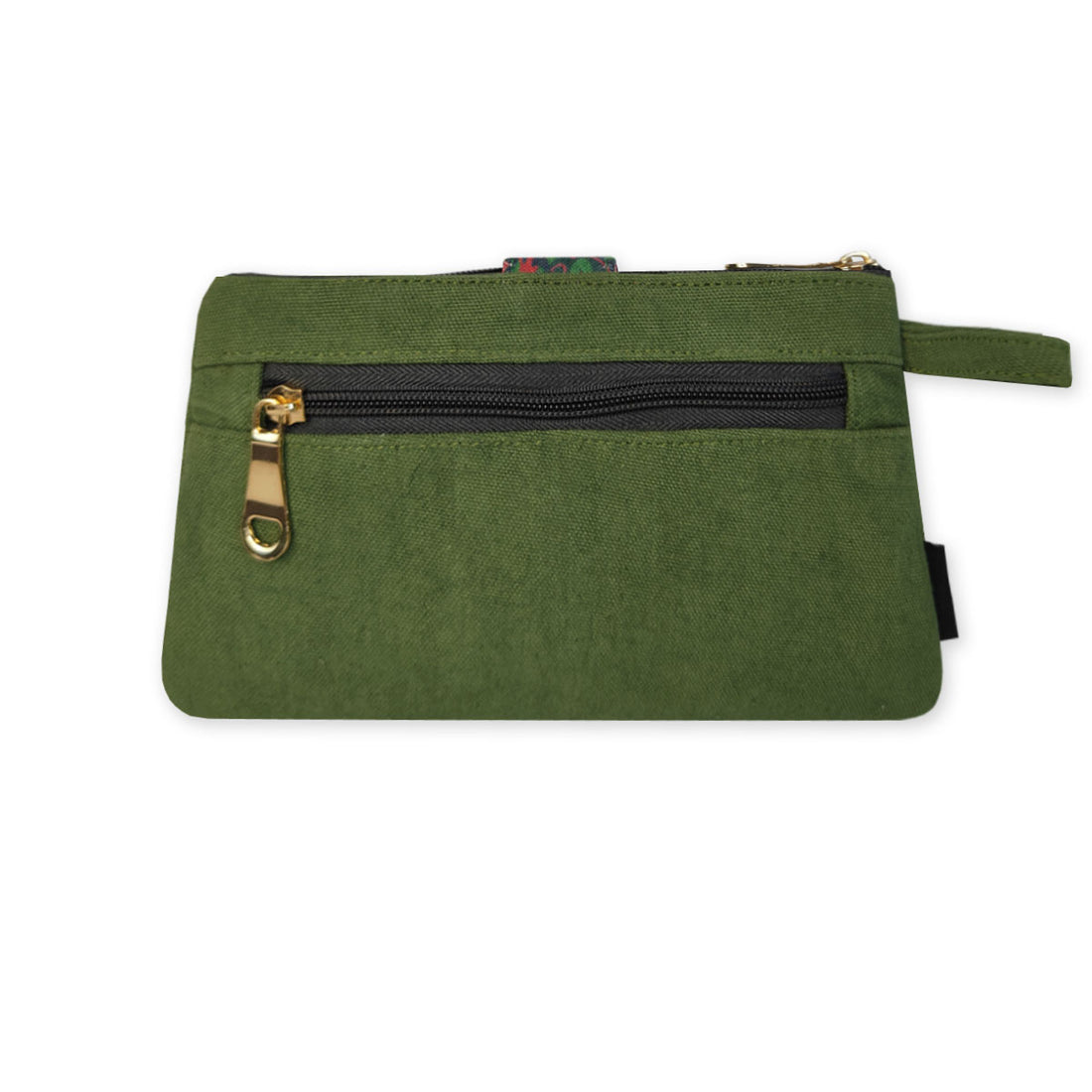 Long Plain Wallet - Olive Green