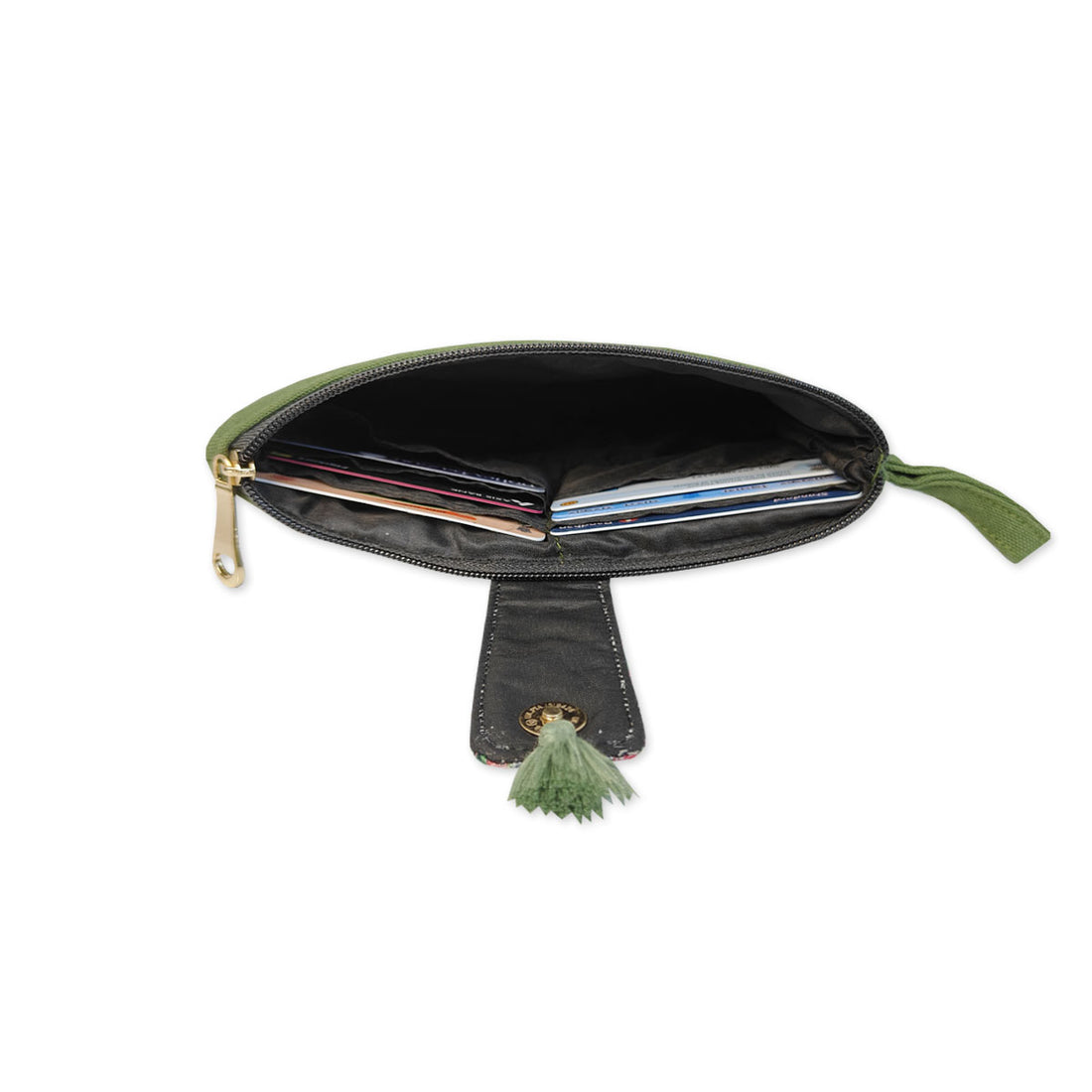 Long Plain Wallet - Olive Green