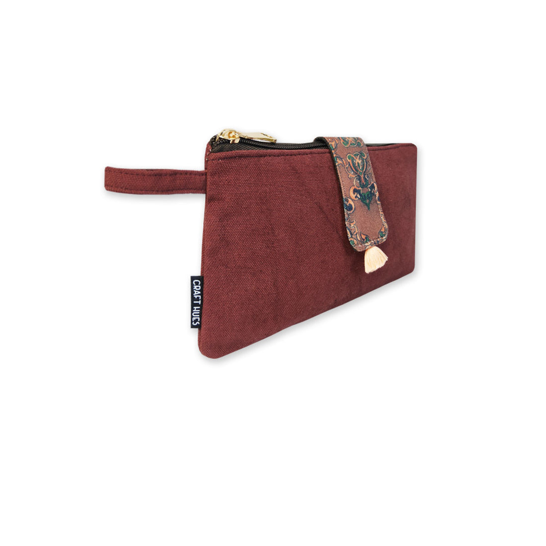 Long Plain Wallet - Maroon