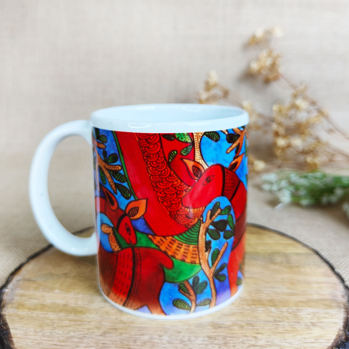 Gond Art Coffee Mug-Combo of 5