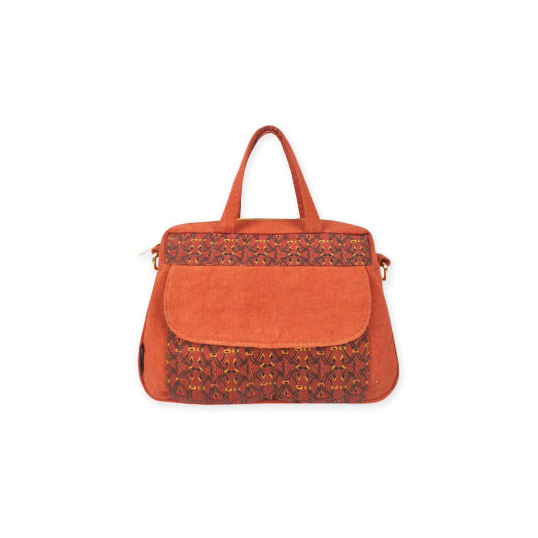 Box Sling Pouch Combo- Rust Orange Knot