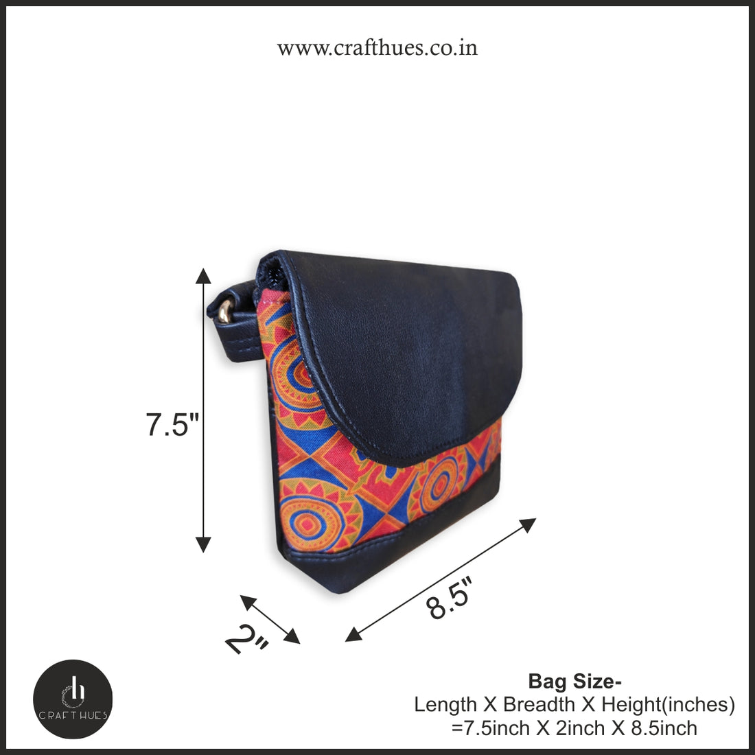 Athangudi Chakra Flap Sling Bag